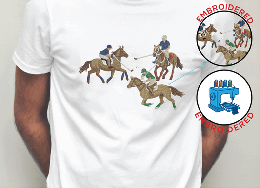 Polo Playing : EMBROIDERED