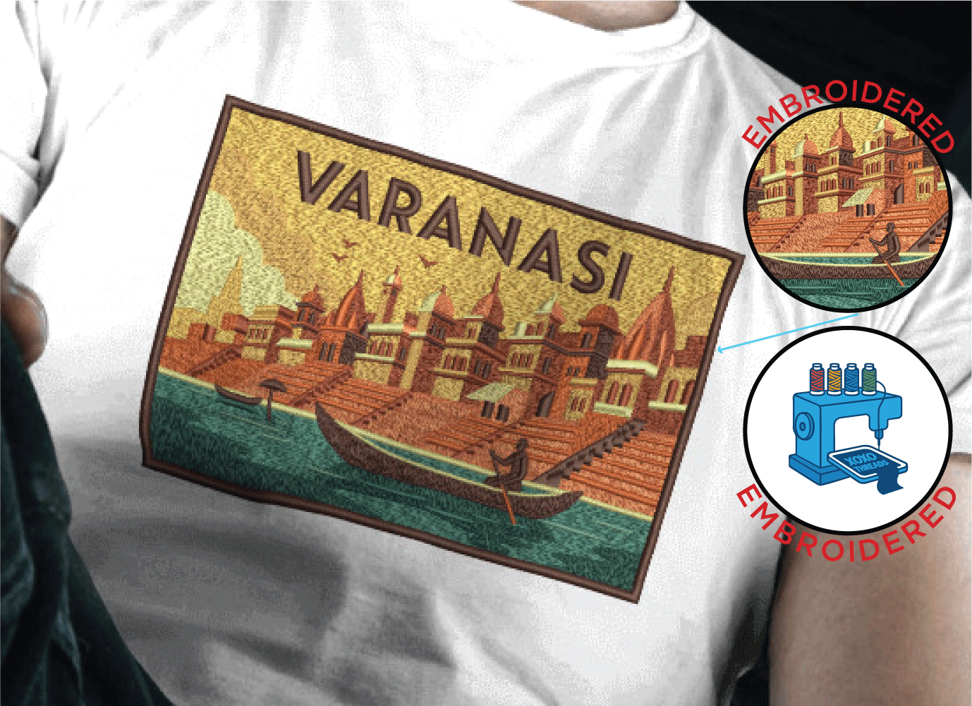 VARANASI : EMBROIDERED