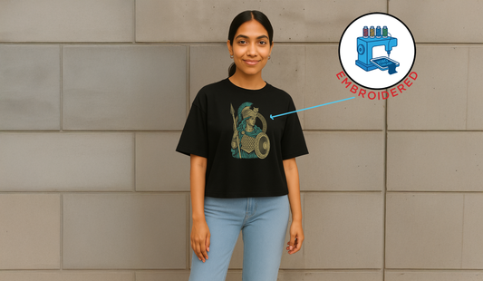 Athena Goddess: EMBROIDERED