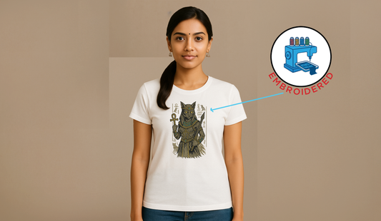 Bastet Goddess: Embroidered