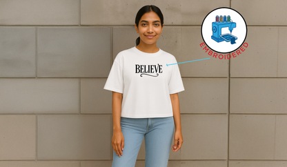 BELIEVE : EMBRIODERY