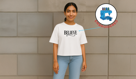 BELIEVE : EMBRIODERY