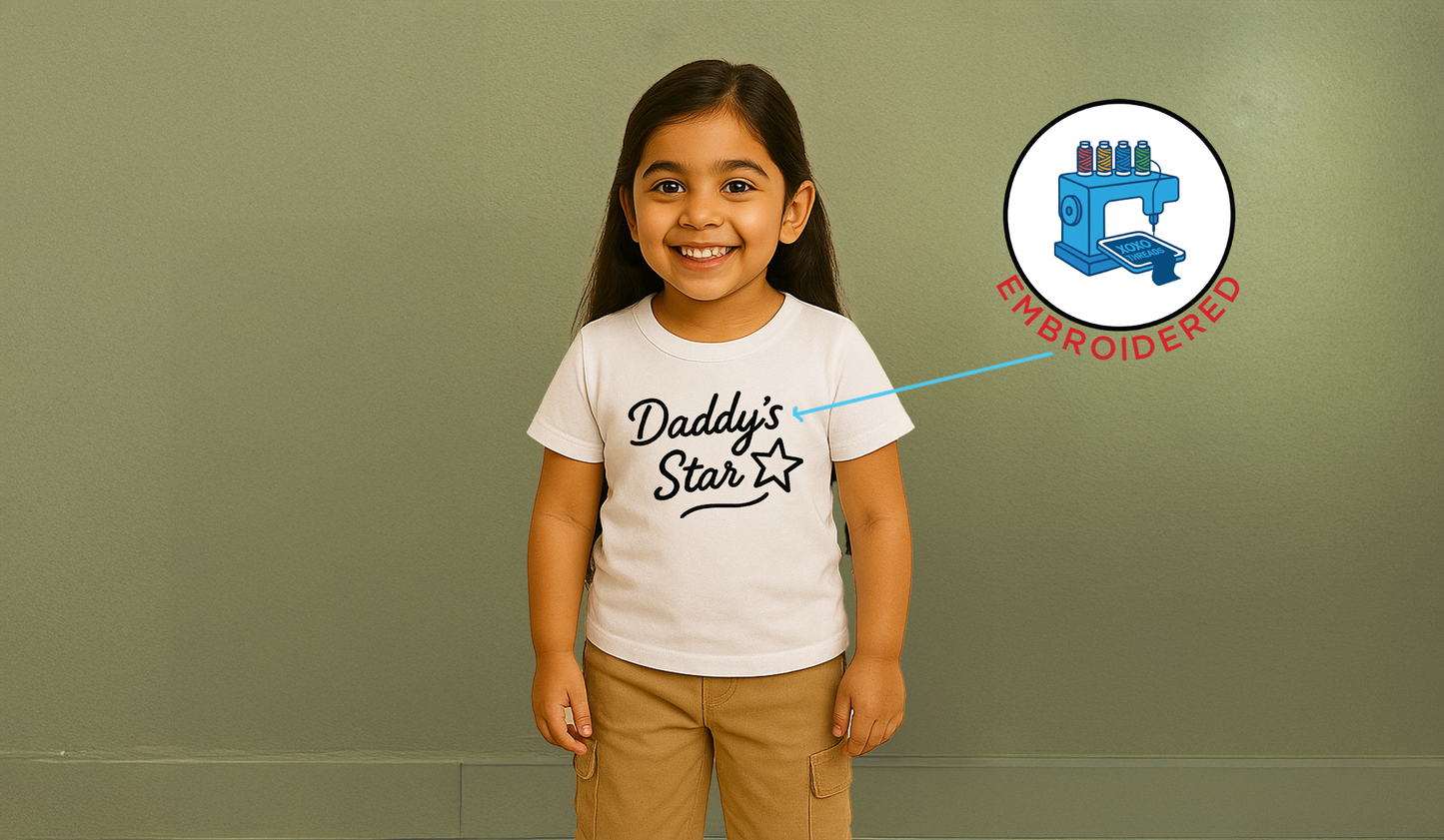 DADDYS GIRL:EMBROIDERED
