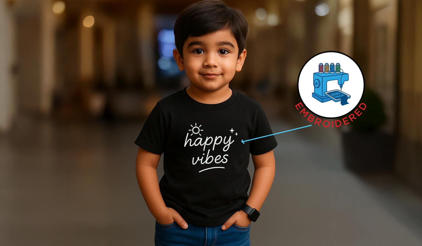 HAPPY VIBES:EMBROIDEREY