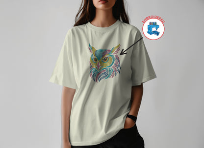 OWL HEAD : EMBROIDERED