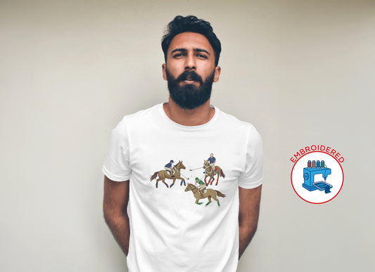 Polo Playing : EMBROIDERED