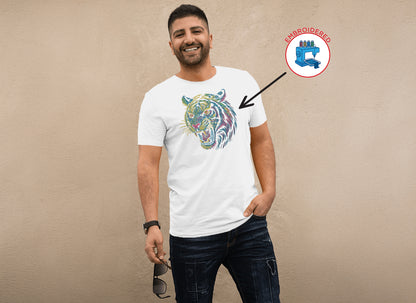 TIGER HEAD : EMBROIDERED