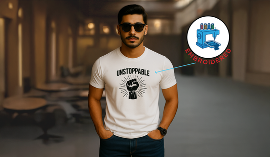 UNSTOPPABLE MENS:EMBROIDERED