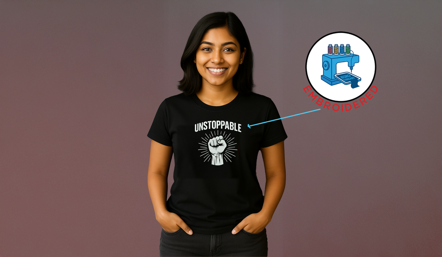 Unstoppable :Embroidered
